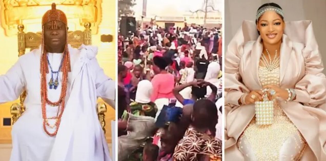 Ooni of Ife stand wit im ex-wife Queen Naomi afta deadly Ibadan stampede