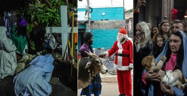 Christmas celebration in fotos - how pipo around di world celebrate birth of Jesus Christ